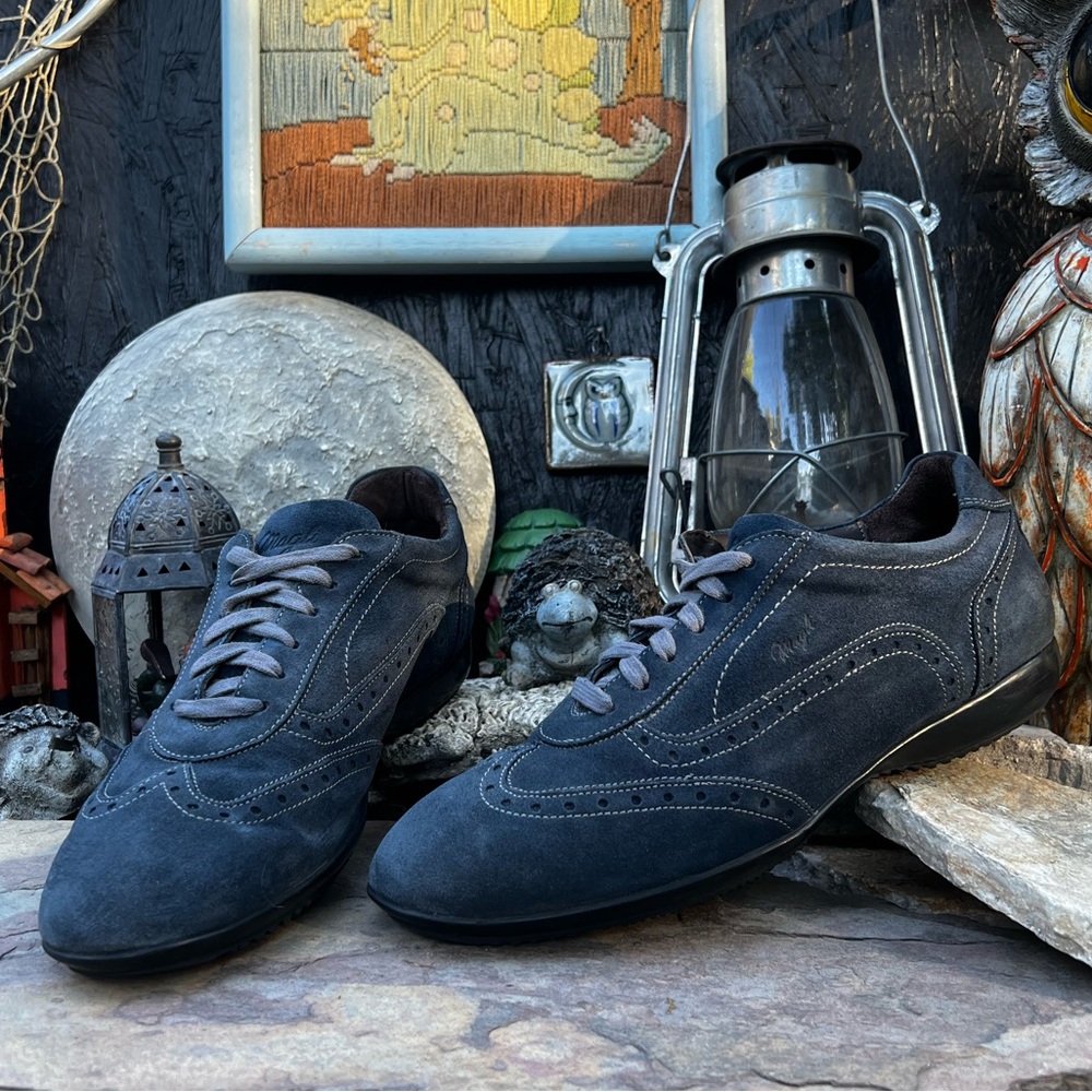 Bruno Magil Blue Suede Shoes.